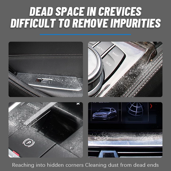 Woyuosn Soft Bristles Interior Duster – Dual Use for Wet & Dry Cleaning